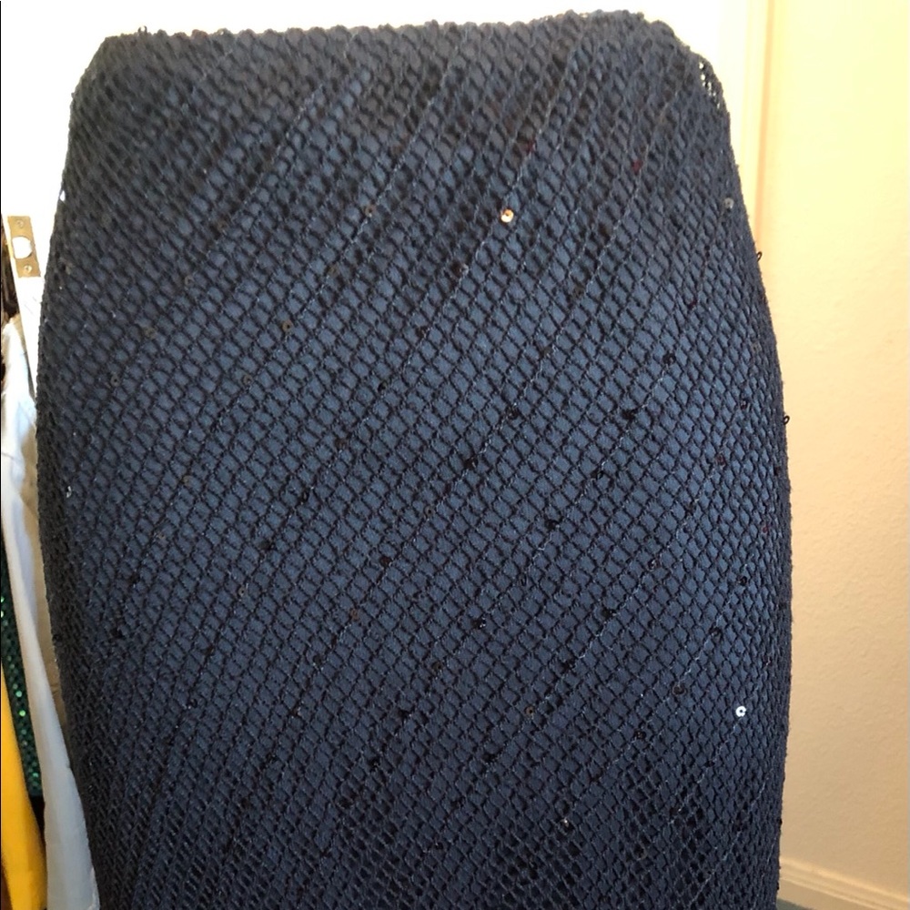 Black lined skirt, very good condition. Sequins on skirt. Never worn.